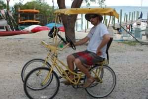aimee britni and chris hendrickson free use of bicycles for guests of key largo cottages